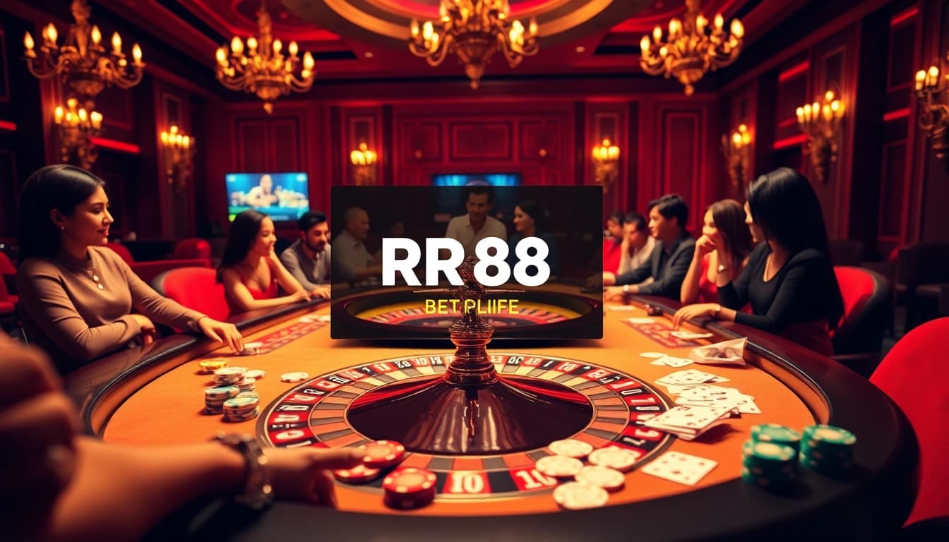Experience the excitement of RR88 with vibrant roulette and high-stakes betting.