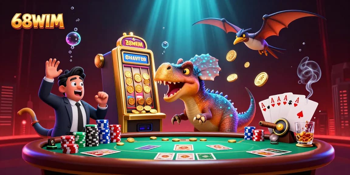 Experience the thrill of 68WIM with a vibrant 3D casino adventure featuring dynamic characters and exciting gameplay.