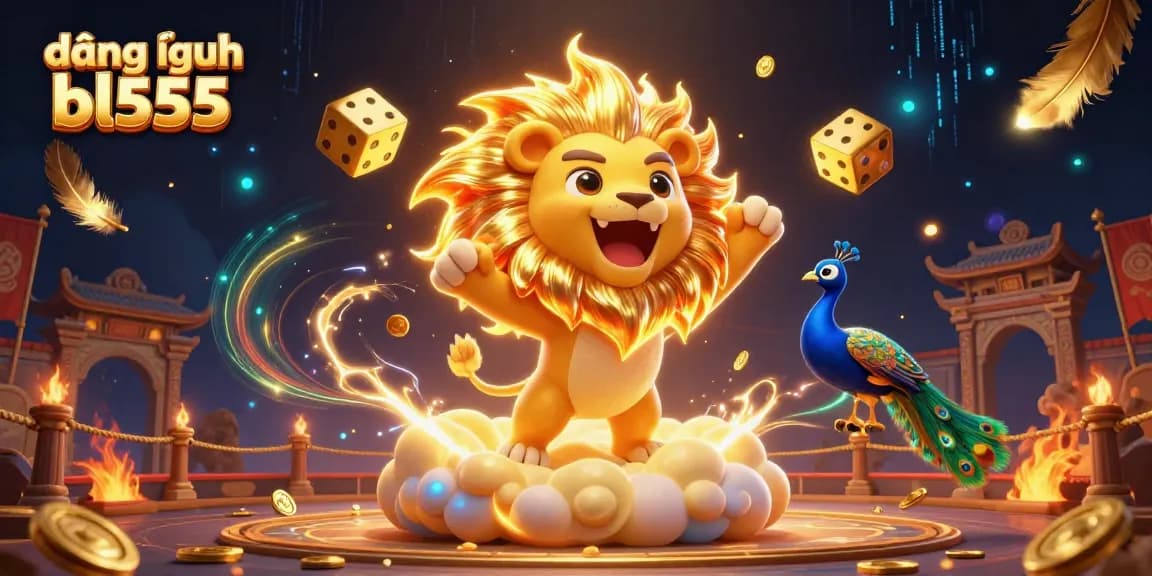 Experience the excitement of đăng nhập bl555 with a vibrant casino scene bursting with action and color.