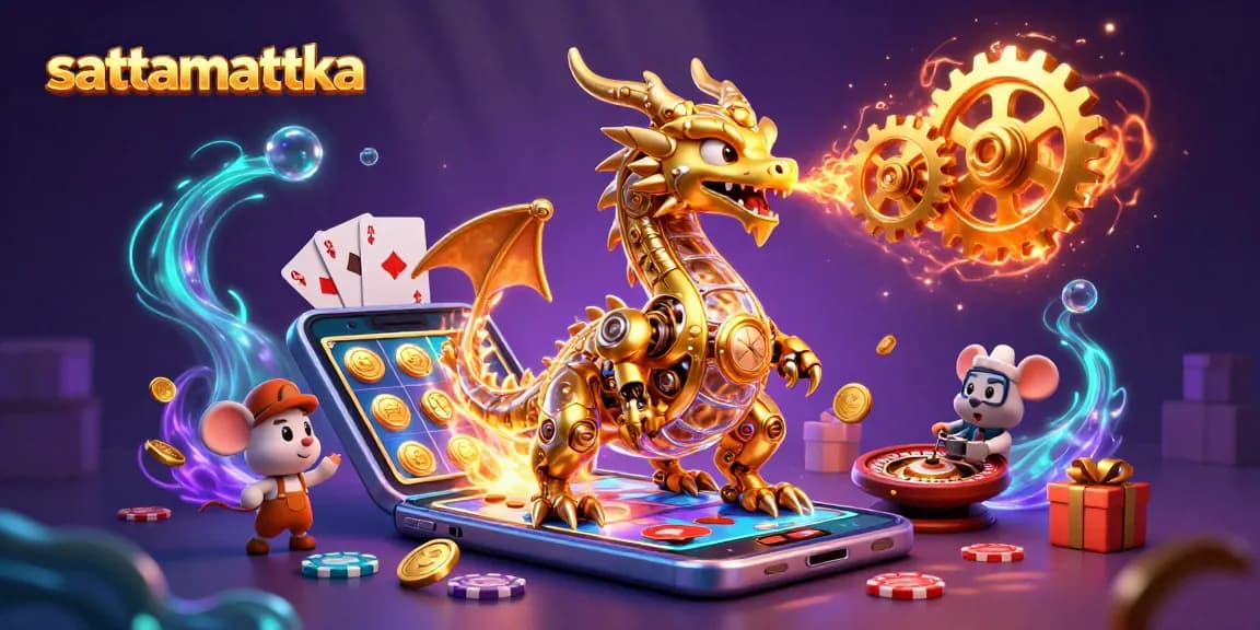 Experience sattamattka gaming excitement with a golden dragon and vibrant slot games!