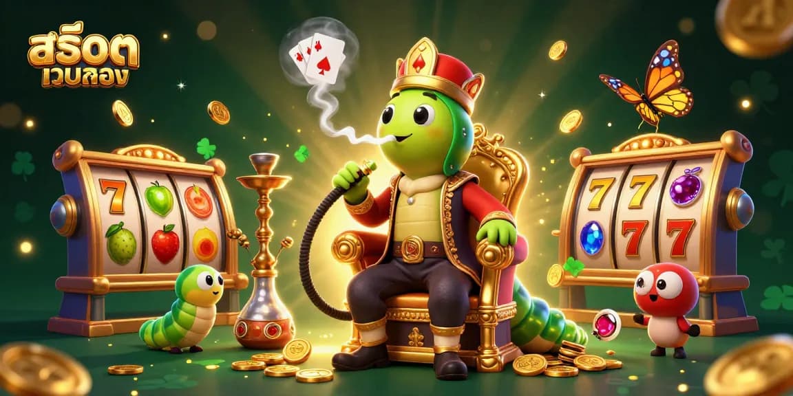 Experience thrilling gaming at สล็อตเว็บตรง with captivating slot reels and golden treasures.