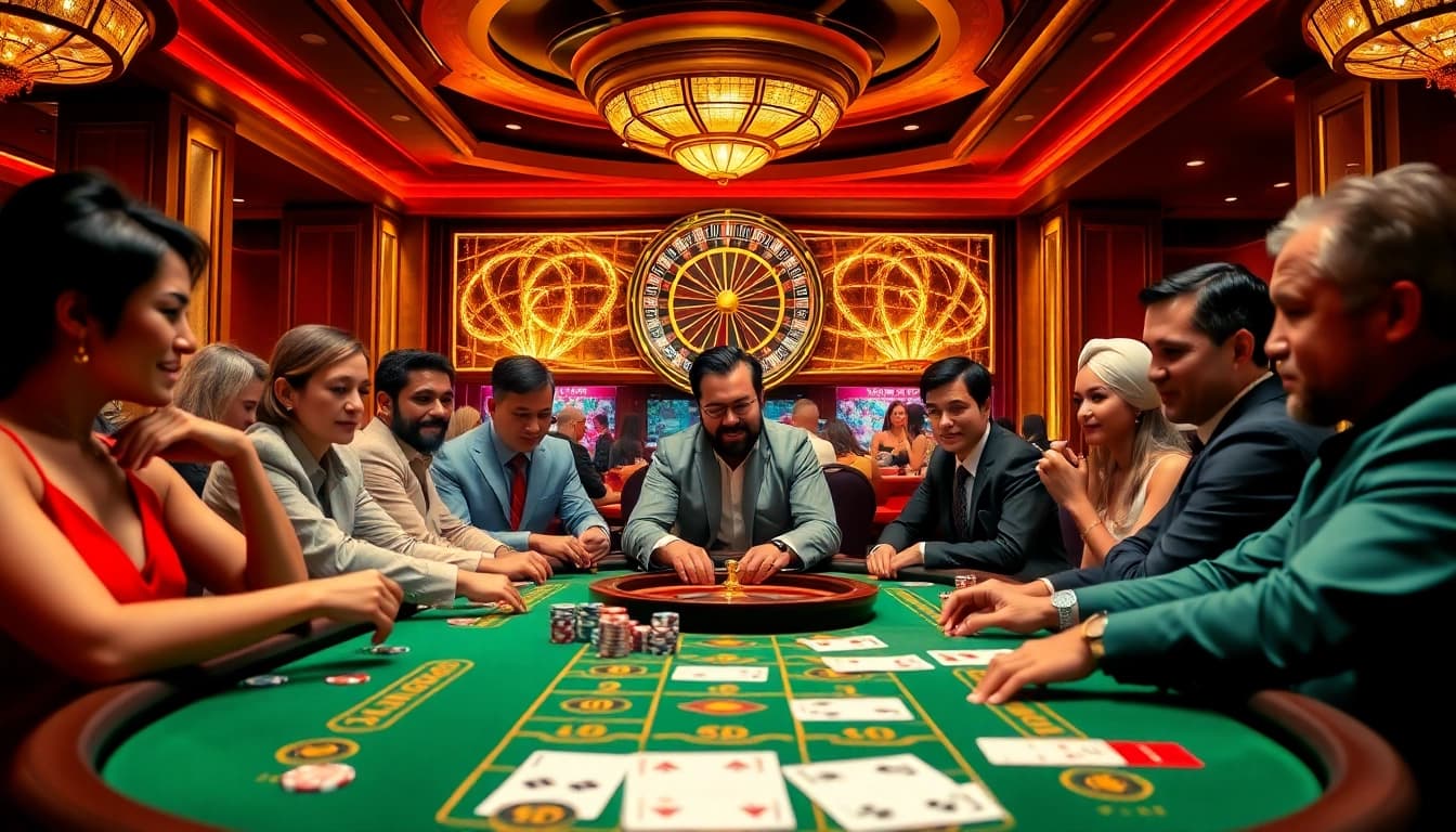 Experience thrilling poker action at a luxury casino with 7m stakes and high-energy gameplay.