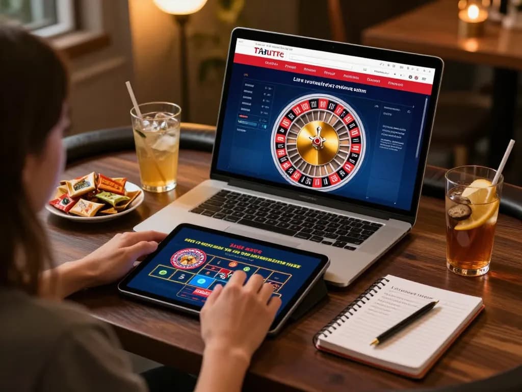 Engaging player enjoying EV99 live dealer games on a tablet with betting strategies.