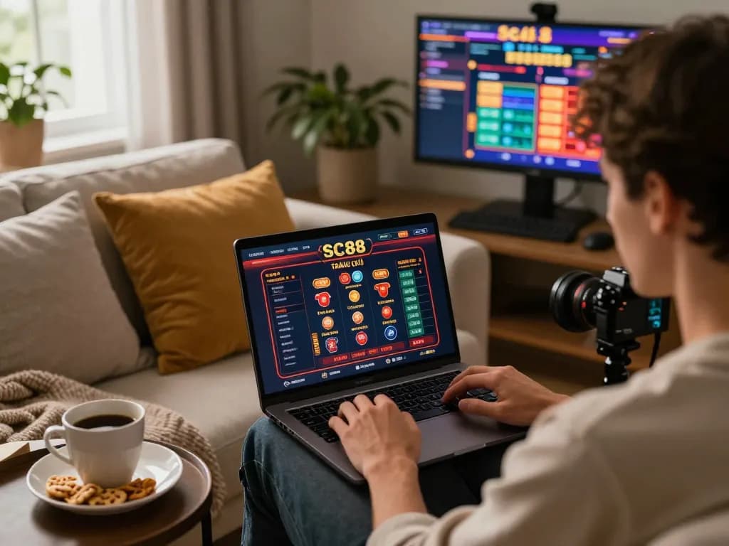 Engage with thrilling gameplay on SC88 TRANG CHỦ while enjoying a cozy home environment.