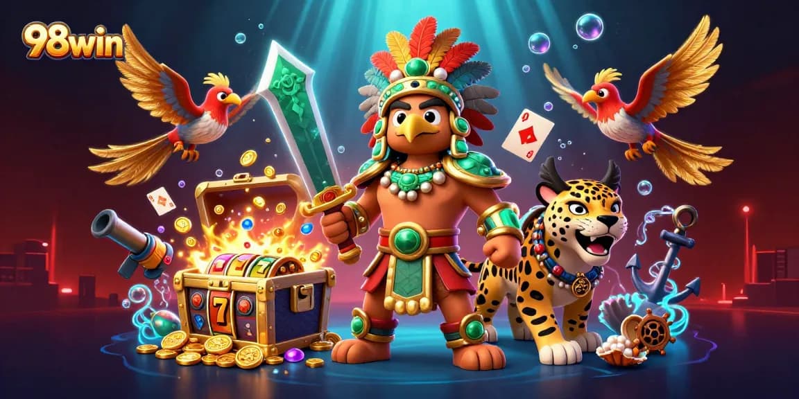 Experience big wins with 98win while diving into a thrilling 3D casino adventure.