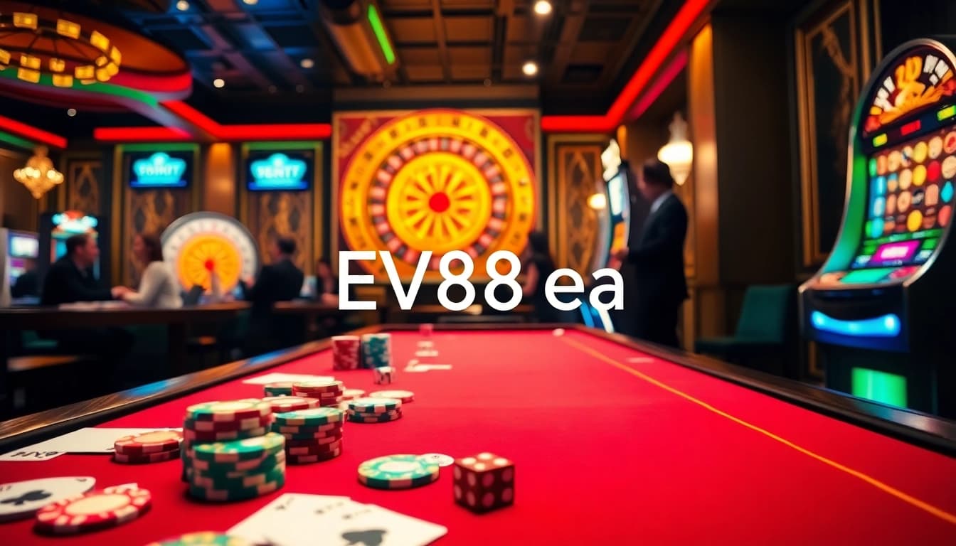 Experience thrilling gameplay at EV88 ea with interactive casino tables and vibrant slot machines.