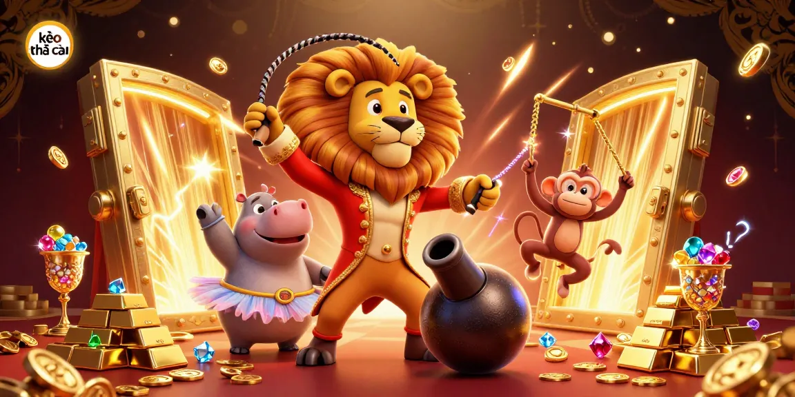 Engage with kèo nhà cái through this vibrant 3D scene showcasing lively casino elements.