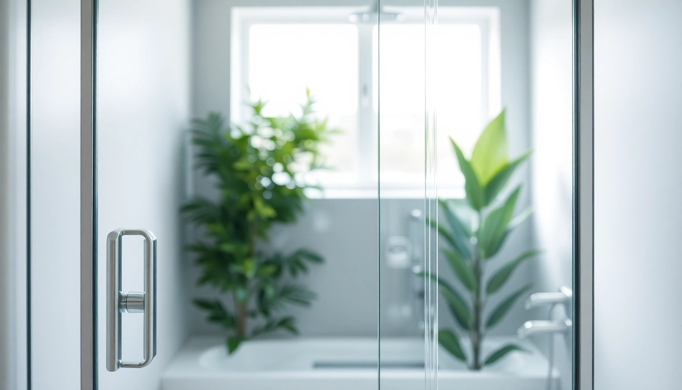 Showcasing a sleek shower screen door elegantly integrated into a modern bathroom.