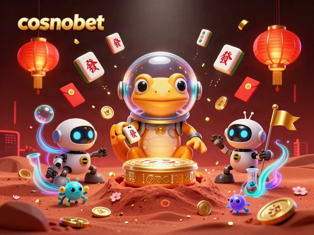 Experience excitement at cosmobet with a Martian gecko discovering a golden casino.