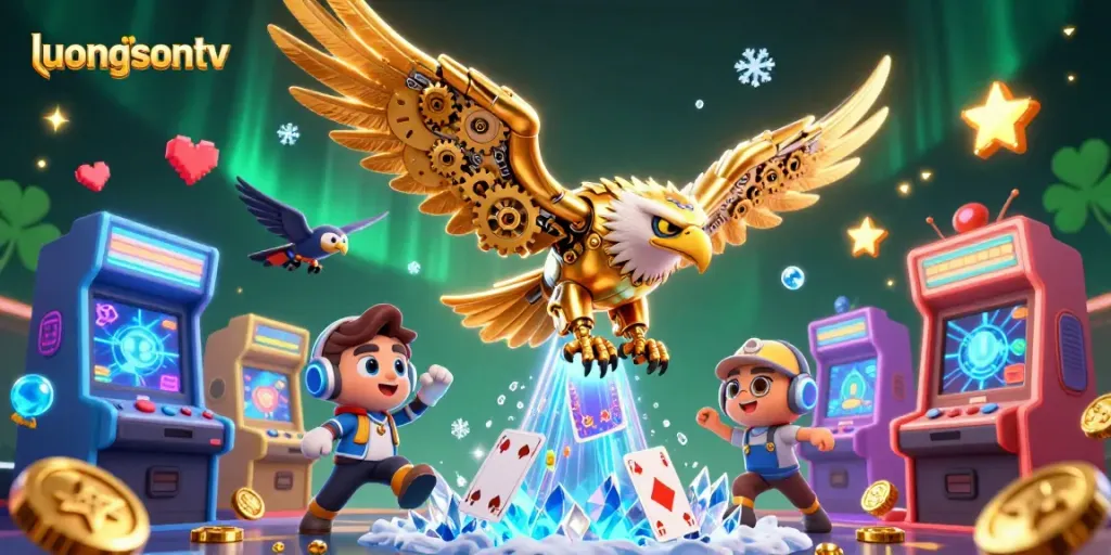 Experience winning strategies with luongsontv's vibrant casino-themed 3D digital illustration.