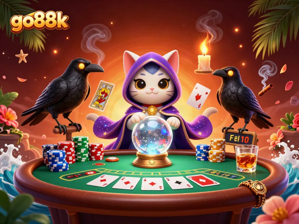 Experience the thrills of go88k with our engaging casino characters amidst a vibrant poker scene.
