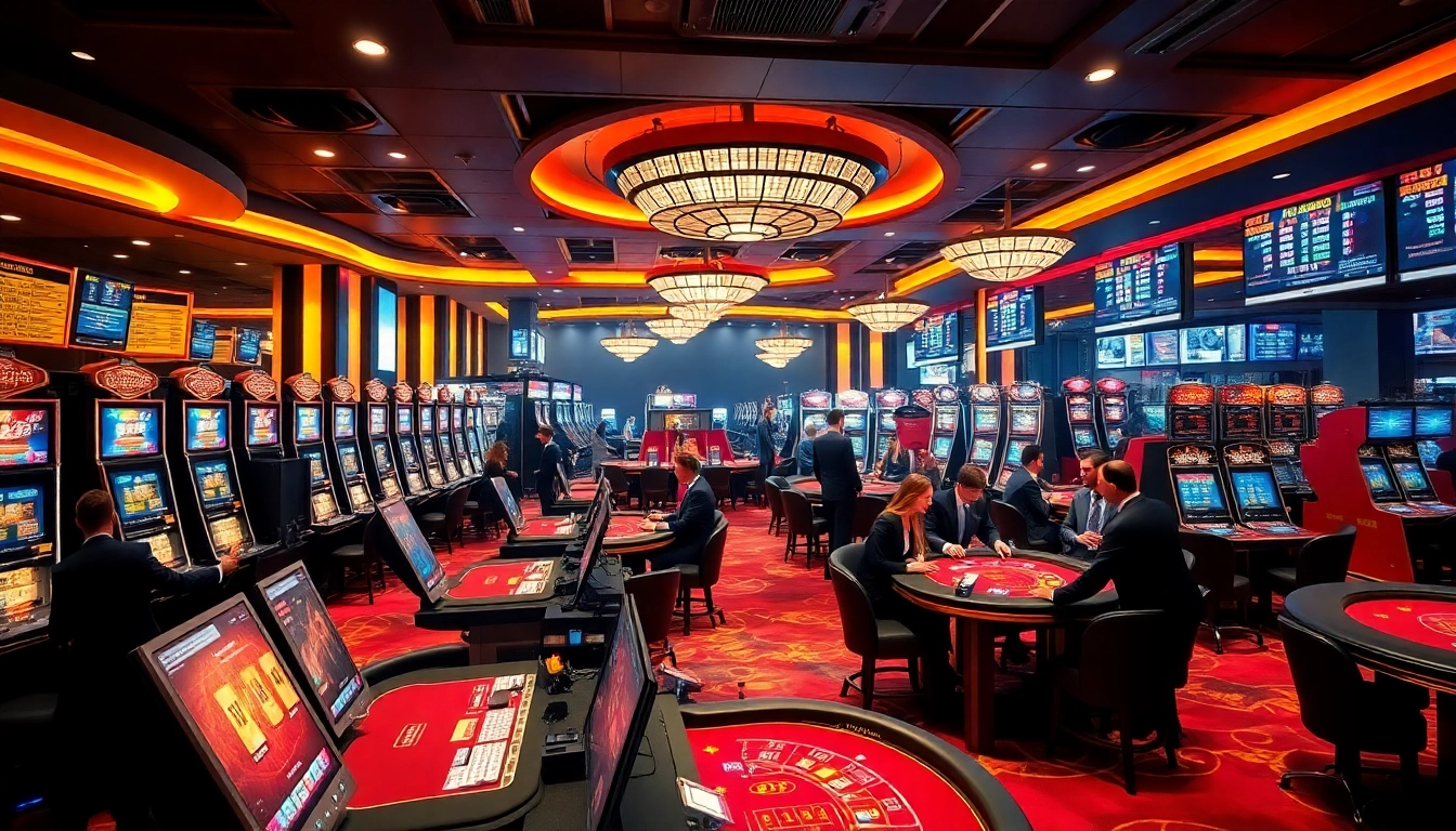 Experience the vibrant gaming floor at w88.nyc, featuring Baccarat and Blackjack.