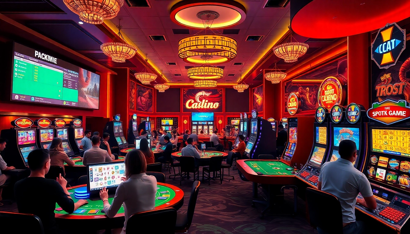 Engaging scene from luck8win.live showcasing dynamic online casino gaming experiences with players enjoying various betting options.