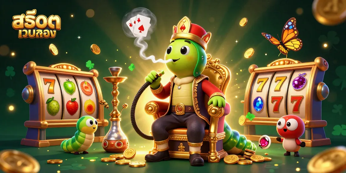 Experience thrilling gaming at สล็อตเว็บตรง with captivating slot reels and golden treasures.